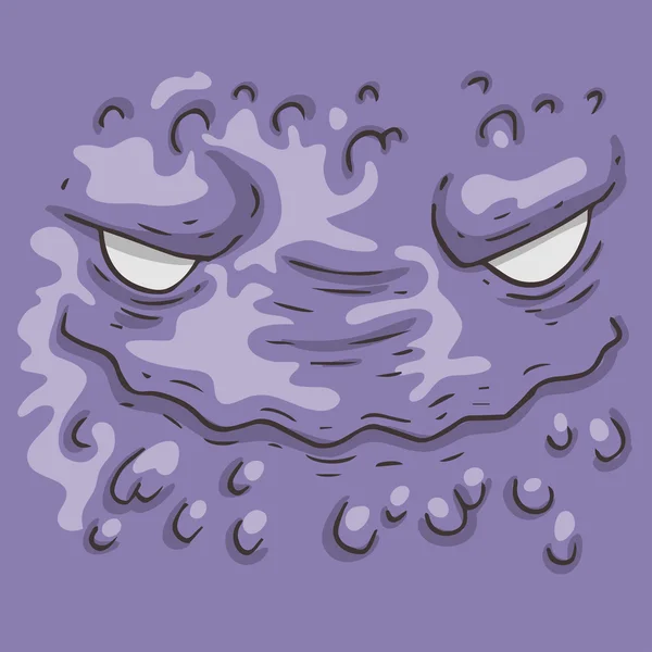 Cartoon monster gezicht — Stockvector