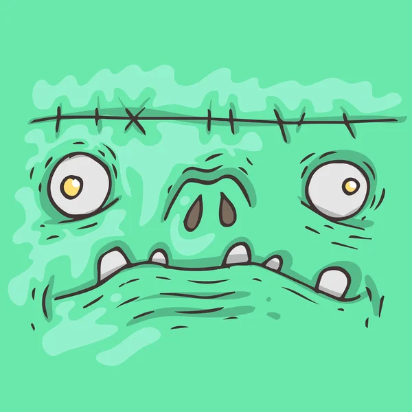 Cartoon monster gezicht — Stockvector