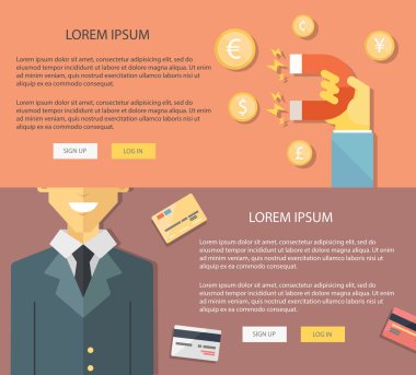 Yönetim ve iş web Bannerlar