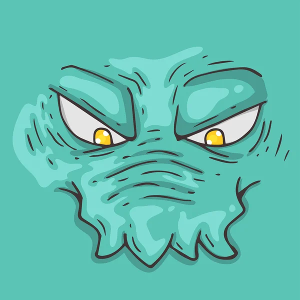 Cartoon monster gezicht — Stockvector