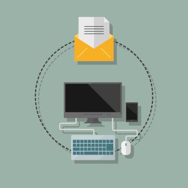 bilgisayar aygıtları illüstrasyon