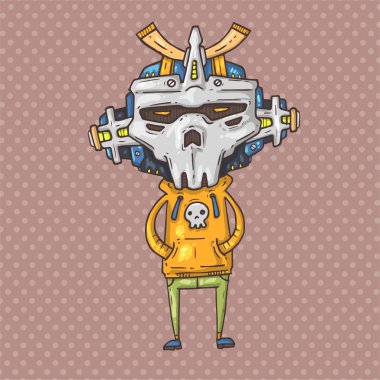 Kafatası çocuk illüstrasyon