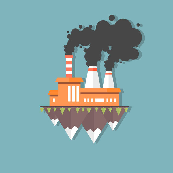 Иллюстрация загрязнения окружающей среды
