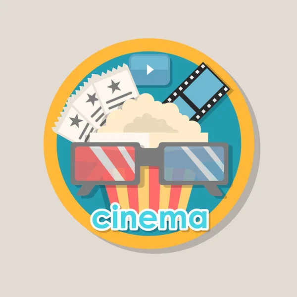 Icon of cinema — Stock Vector