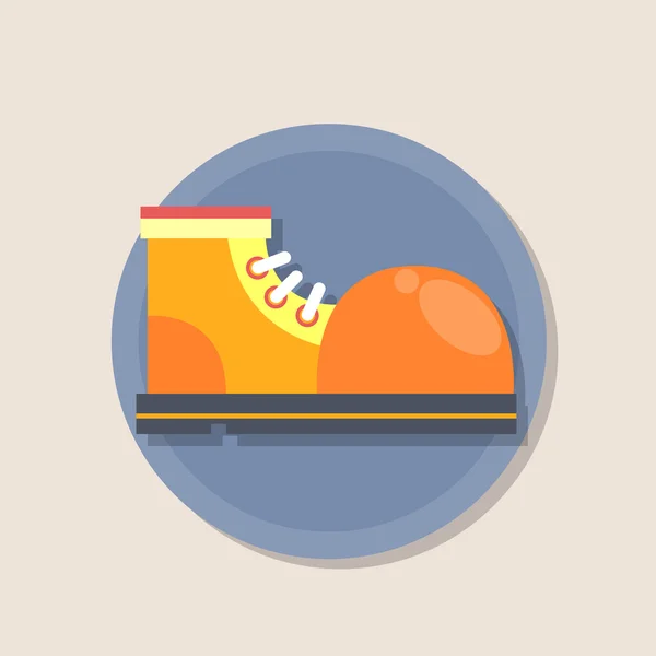 Icono plano de zapato alto — Vector de stock