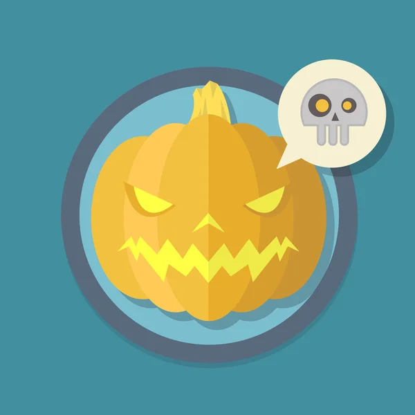 Icon of halloween pumpkin — Stock Vector