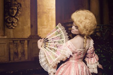 Victoria kadın Vintage iç poz 