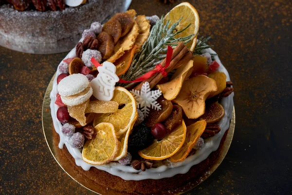 Lekker Kerstmis Pretzel Achtergrond Close — Stockfoto