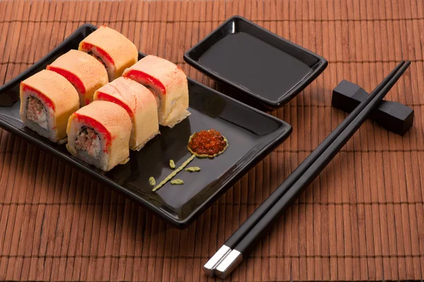 Japanese seafood sushi set — Stock Photo, Image