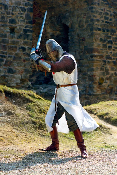 Ancient knight in armor — Stock Photo, Image