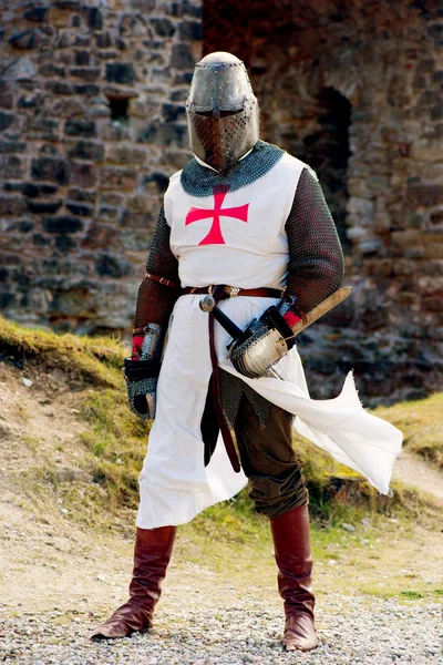 Ancient knight in armor — Stock Photo, Image