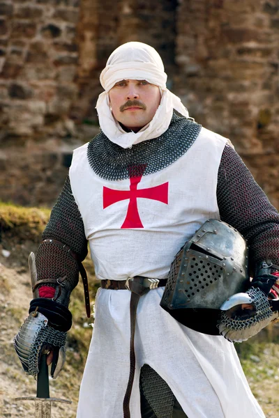 Ancient knight in armor — Stock Photo, Image