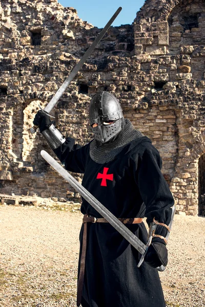 Ancient knight in armor — Stock Photo, Image