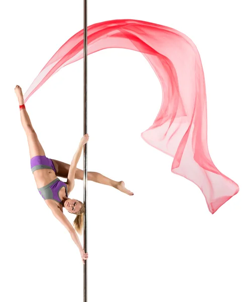 Female Pole dancer — Stock Photo, Image