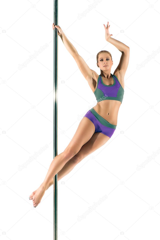 female Pole dancer