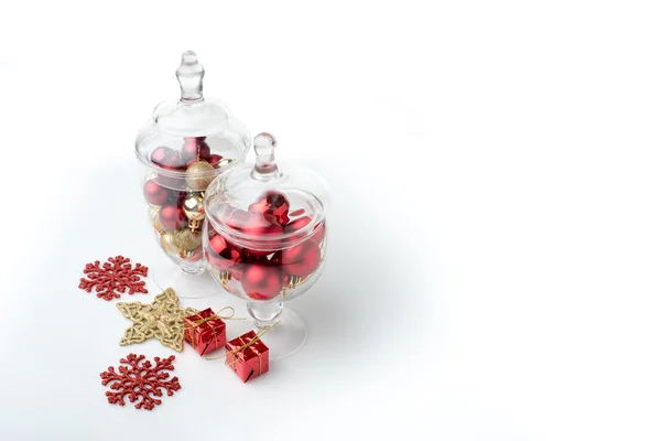 Vánoční míče a dekorace — Stock fotografie