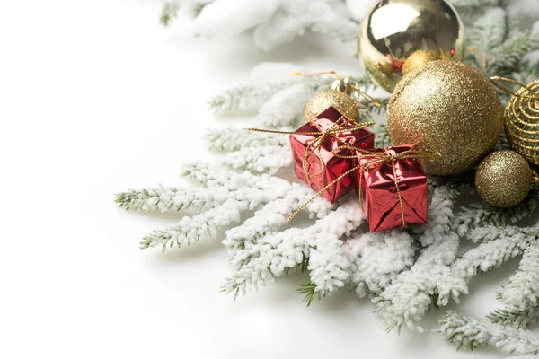 Palle di Natale e decorazioni — Foto Stock
