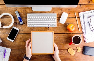 ofiste çalışan iş kişi