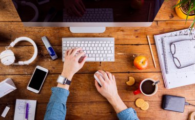 İş kişi Ofis Masası çalışma