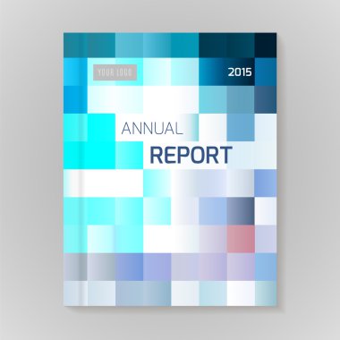 Yıllık rapor kapağı vektör çizim