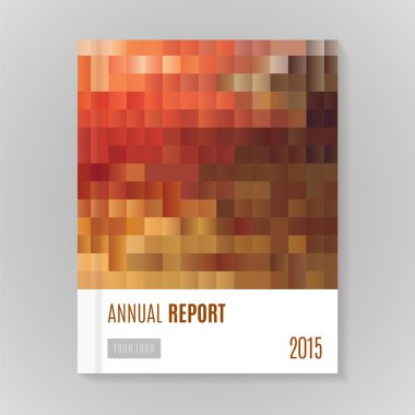 Yıllık rapor kapağı vektör çizim