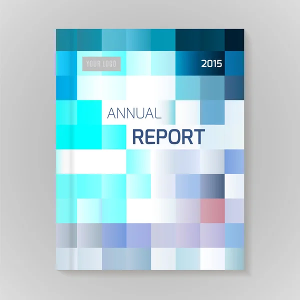 Annual Report Cover vector illustration — Stock Vector