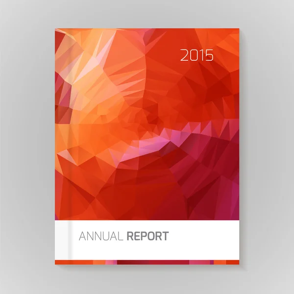 Annual Report Cover vector illustration — Stock Vector