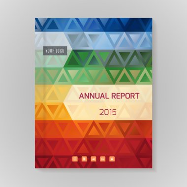 Yıllık rapor kapak şablonu