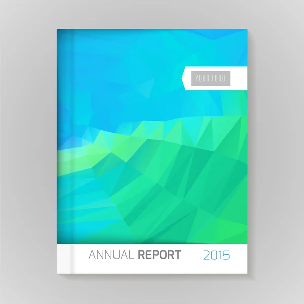 Annual Report Cover Template — Stock Vector