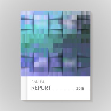 Yıllık rapor kapağı vektör çizim