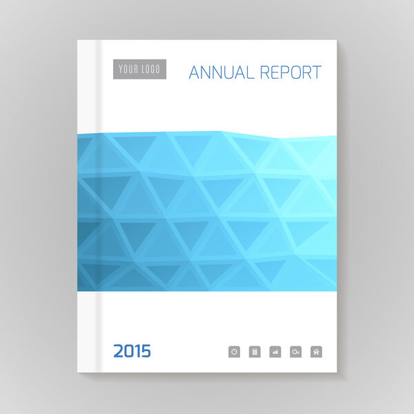 Annual Report Cover vector illustration