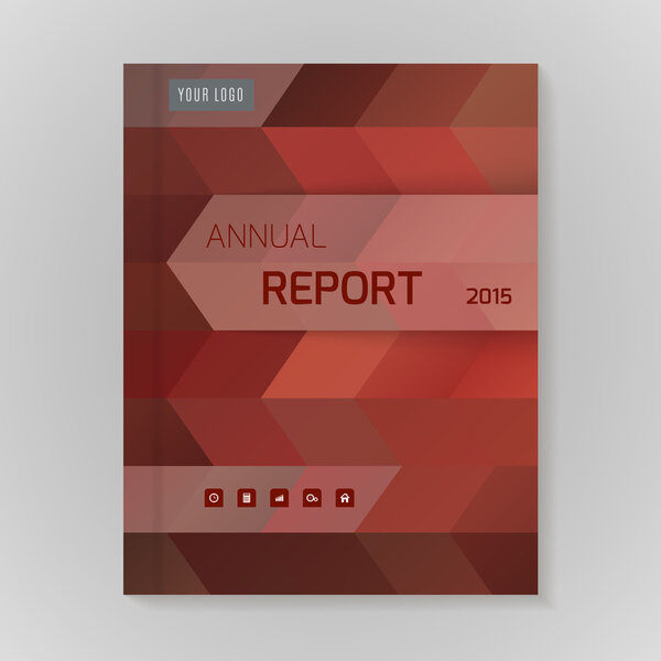 Annual Report Cover vector illustration