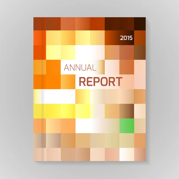 Annual Report Cover vector illustration — Stock Vector