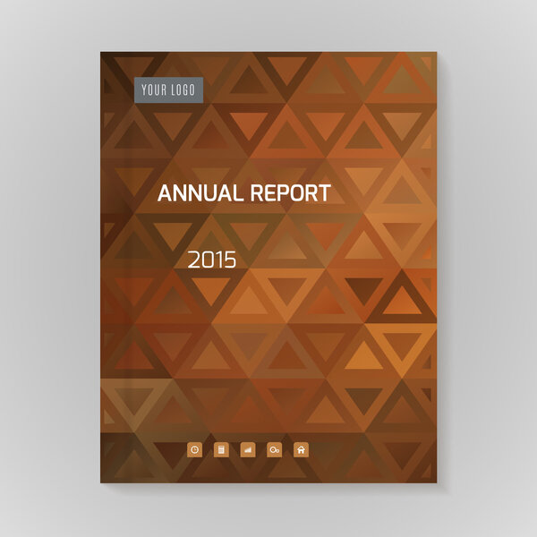 Векторная иллюстрация годового отчета
