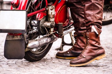 Vintage motosiklet, motosiklet şenlik ile tanımlanamayan motorcu