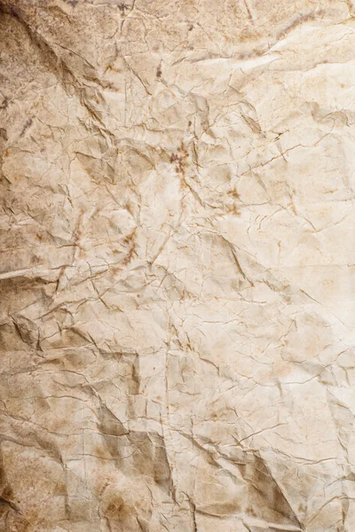 Piece of old rumpled stained paper as background — Stock Photo, Image