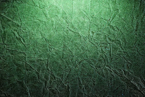Eski buruşuk yeşil kağıt arka plan — Stok fotoğraf