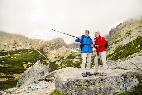 Senior turist par — Stockfoto