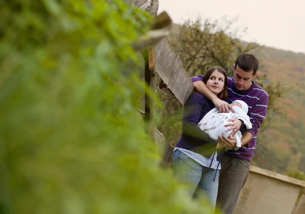 Happy family spending time — Stock Photo, Image