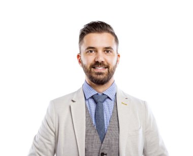 Sakallı modern iş adamı