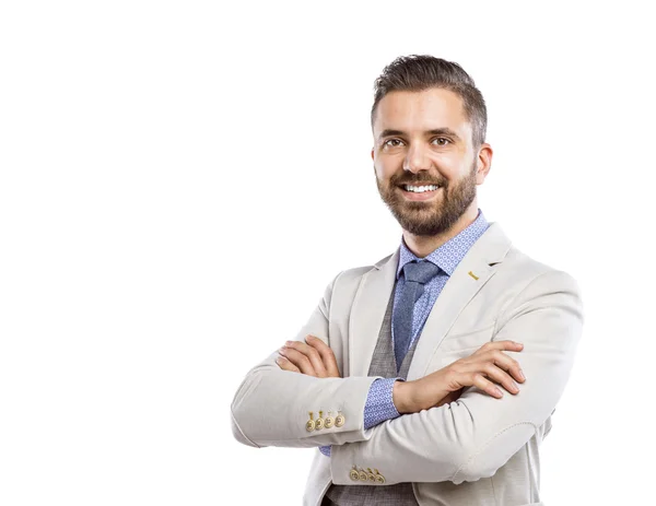 Hombre de negocios moderno con barba — Foto de Stock