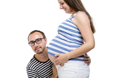 Genç hamile Çift