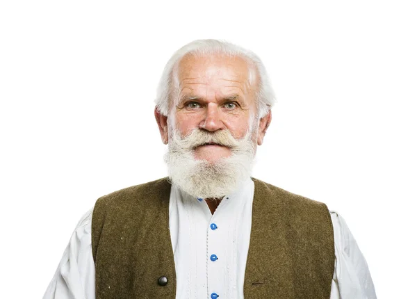 Starý vousatý muž — Stock fotografie