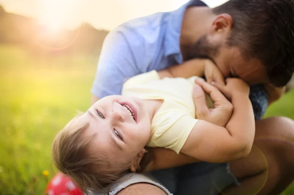 Pai e filha — Fotografia de Stock