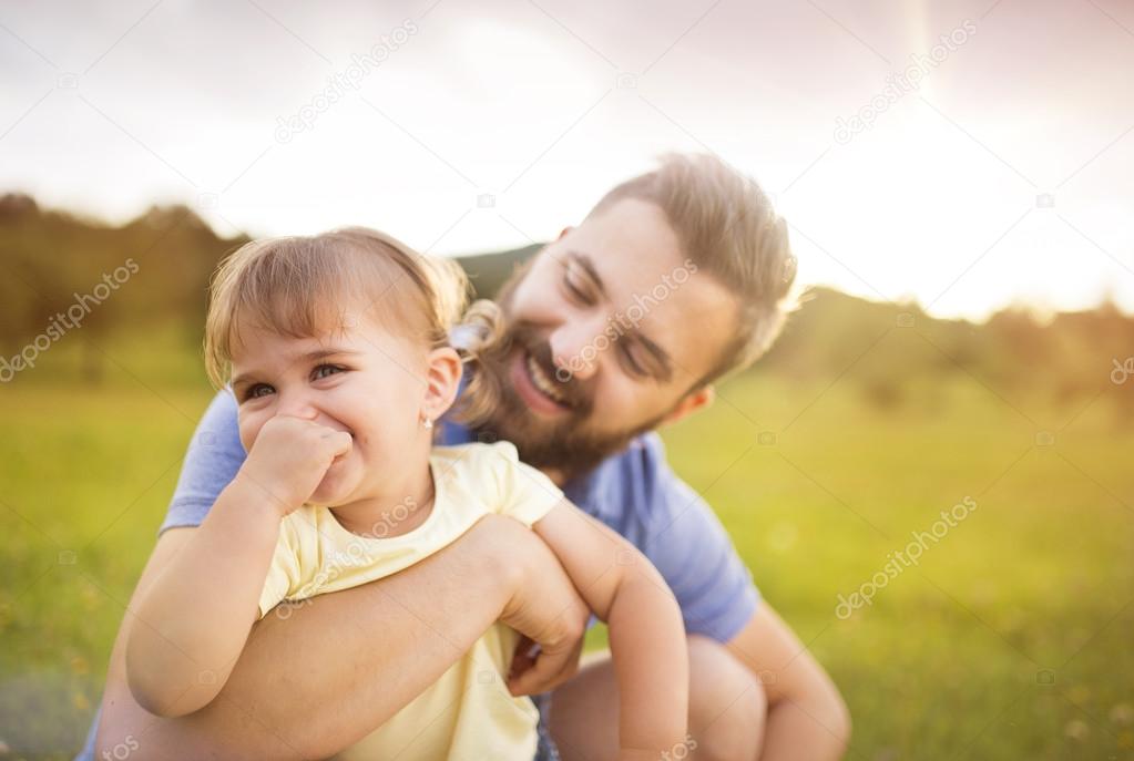 Father and daughter