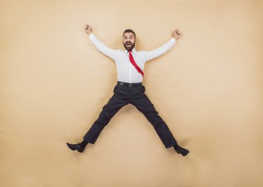 Yüksek atlama muzaffer poz Yöneticisi