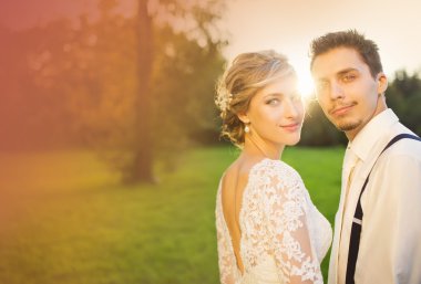 Evlilik çift yaz Park
