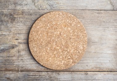 Yuvarlak mantar mat katta