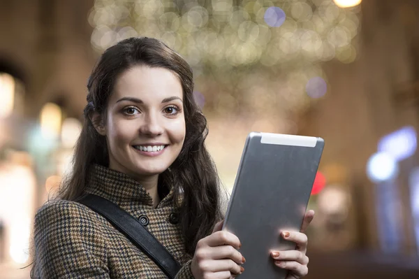 Woman in winter coat — Stock Photo, Image