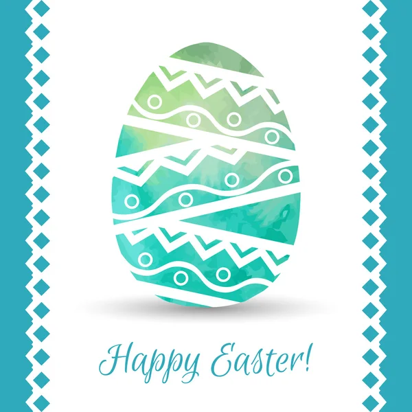 Elle çizilmiş desenli Paskalya yortusu yumurta. — Stok Vektör